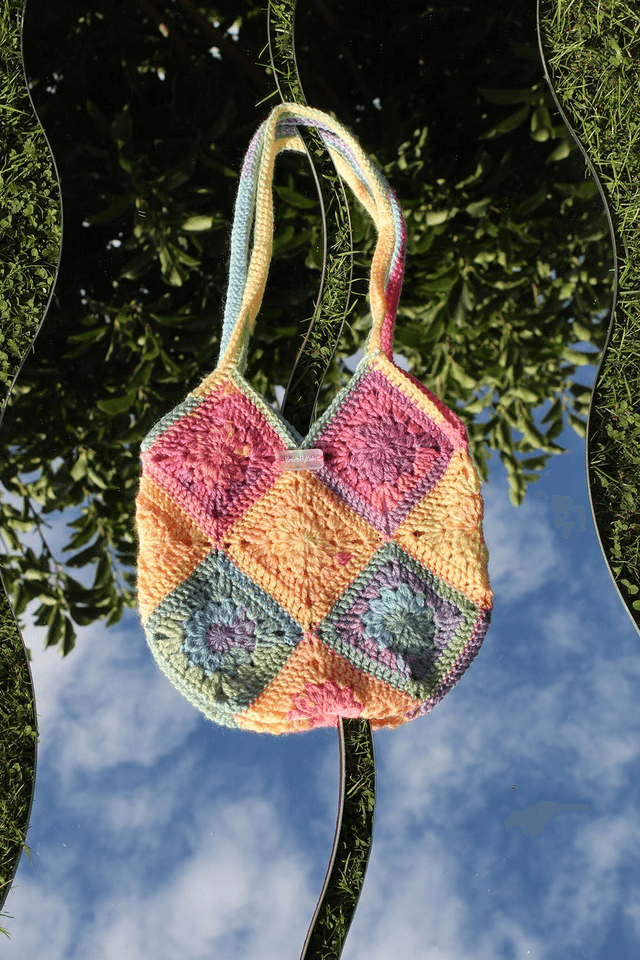 Sunset Mini Starburst Granny Square Bag 