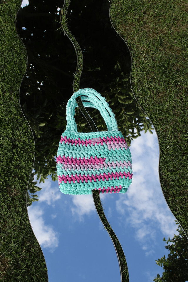 Blue and Purple T-shirt Bag