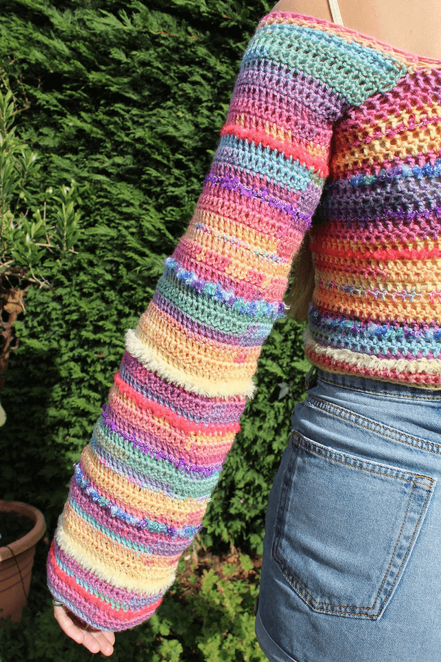 Rainbow long sleeve top