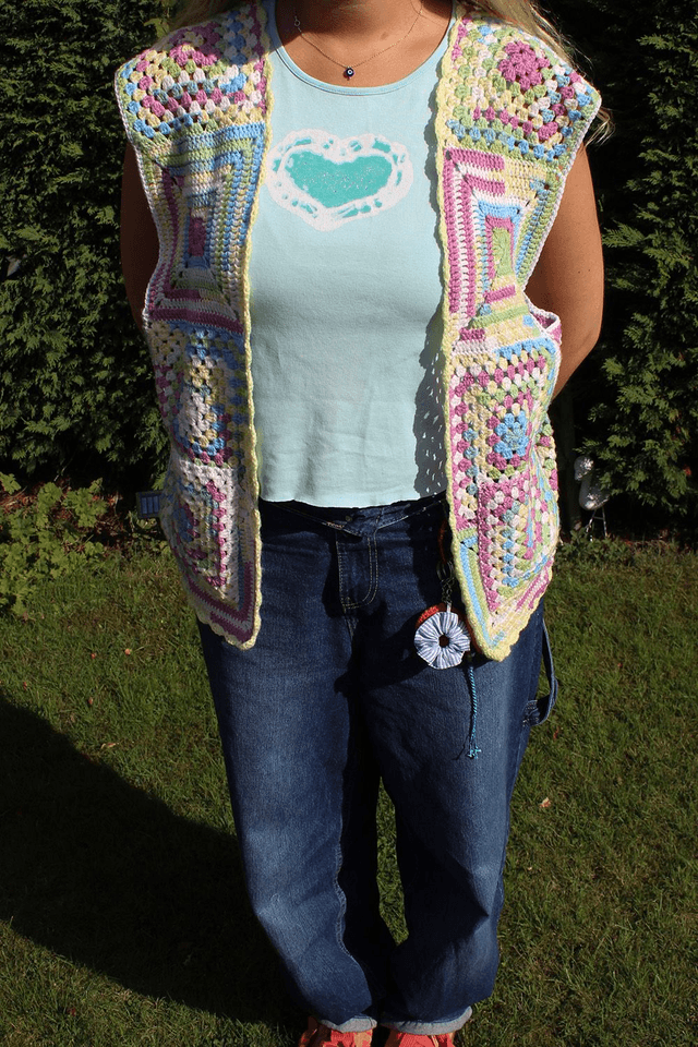 Rescued Crochet Waistcoat