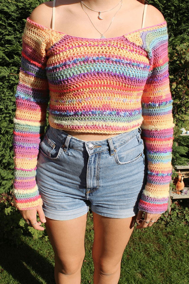 Rainbow long sleeve top