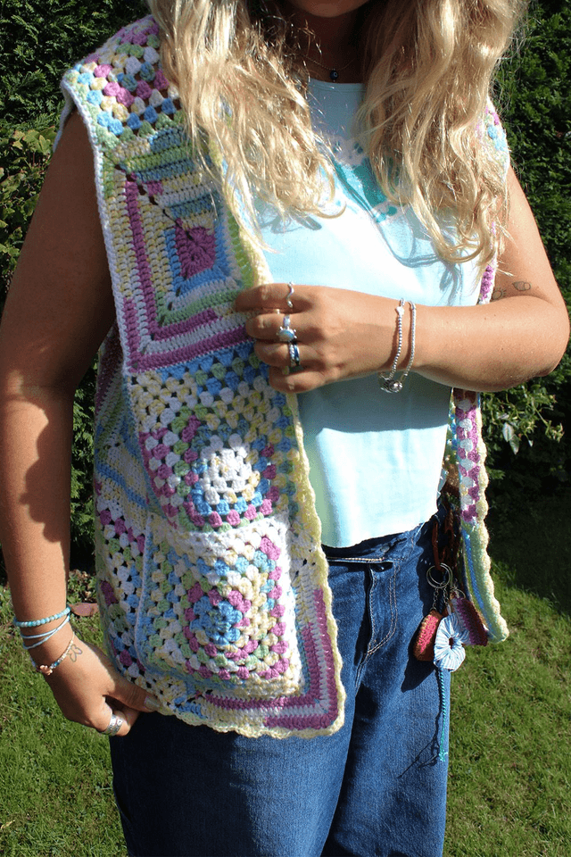Rescued Crochet Waistcoat