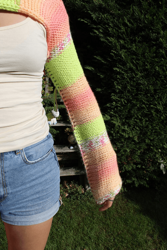 Peachy Knitted Sleeves 