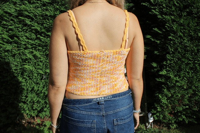 Peach Crop Top