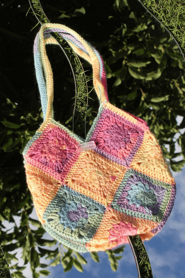 Sunset Mini Starburst Granny Square Bag 